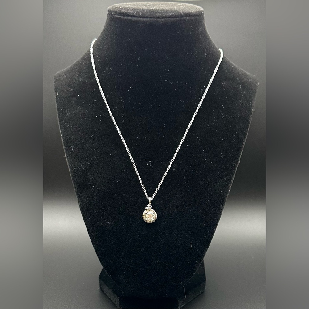 NWT 1.0ct Moissanite Solitaire Pendant Necklace - GRA Certified - D Color